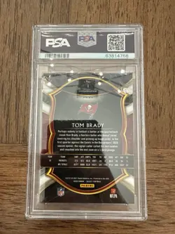 2020 Panini Select Tom Brady Silver Prizm #1 Concourse GEM MT PSA 10 - Image 2