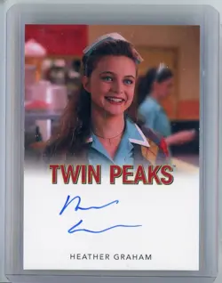RITTENHOUSE TWIN PEAKS HEATHER GRAHAM ANNIE BLACKBURN AUTO AUTOGRAPH SIGNED SP - Image 1