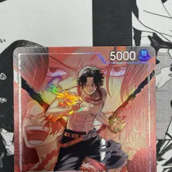 Portgas D Ace Alt Art Leader OP16-001 Time of Battle ENGLISH - Image 3