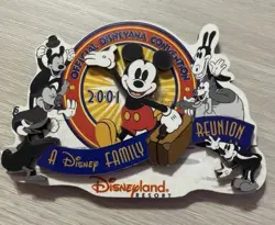 Disneyland Disneyana Convention 2001 A DISNEY FAMILY REUNION Magnet 2-D NEW - Image 1
