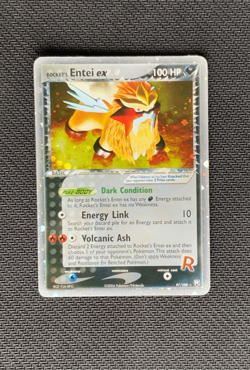 Rocket's Entei ex 97/109 Holo EX Team Rocket Returns 2004 Pokemon card ENG Exc- - Image 1