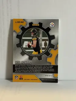 2025 Panini Prizm Will Howard Pittsburgh Steelers Rookie Gear Mem #RGR-WHD - Image 2
