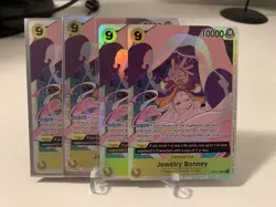 One Piece TCG 4x Jewelry Bonney OP13-108 SR Carrying on His Will English NM - Image 1