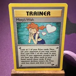 NM LP Misty's Wish 108/132 Gym Challenge Pokemon - Image 1