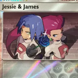 Jessie & James - 58/68 - Reverse Holo Rare NM, English Pokemon Hidden Fates - Image 2
