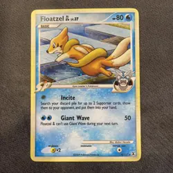 Floatzel 4/111 HOLO Pokemon Rising Rivals Rare 2009 LP - Image 1
