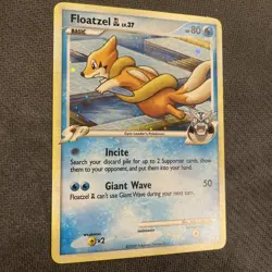 Floatzel 4/111 HOLO Pokemon Rising Rivals Rare 2009 LP - Image 2