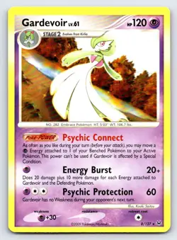 Gardevoir (DPPt Platinum) 8/127 Rare Pokemon Lightly Played - Image 1