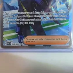 Pokemon Geeta 218/197 SV03 Obsidian Flames Ultra Rare Full Art Holo - Image 2