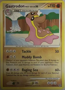 Gastrodon West Sea LV.50 22/111 Rare Rising Rivals Pokemon Card - Image 1