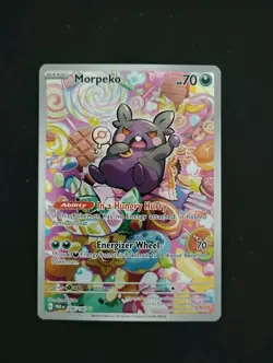 Pokemon TCG Morpeko 206/182 SV04: Paradox Rift IR Full Art Holo N/M - Image 3