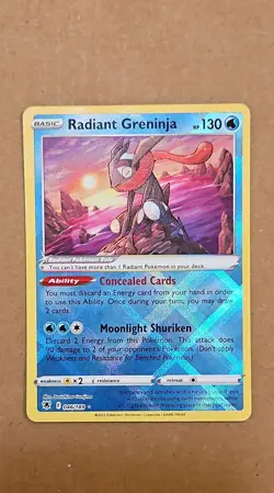 Pokemon Radiant Greninja 046/189 Swsh10: Astral Radiance Holo NM TCG CCG - Image 1