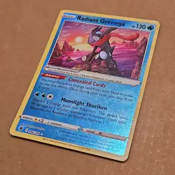 Pokemon Radiant Greninja 046/189 Swsh10: Astral Radiance Holo NM TCG CCG - Image 2