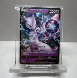 Pokemon TCG Mewtwo V 030/078 Pokemon GO Ultra Rare Holo V 220 HP - Image 1