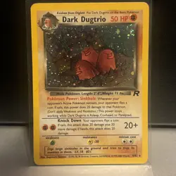 Dark Dugtrio 6/82 Team Rocket Holo Pokemon - Image 1