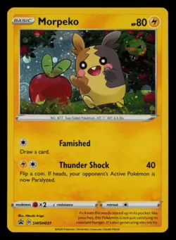 Morpeko SWSH031 Holo Promo Sword & Shield Promo Pokemon Near Mint - Image 1
