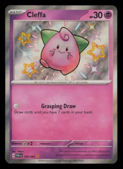 Cleffa 150/091 Shiny Rare Paldean Fates Pokemon Near Mint - Image 1