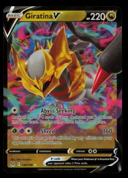 Giratina V 130/196 Holo V Rare Lost Origin Pokemon Near Mint - Image 1