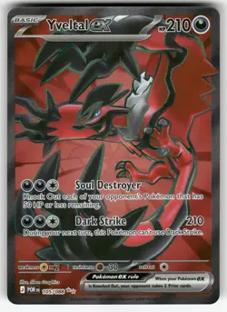 Yveltal ex 105/088 Ultra Rare Perfect Order Holo Near Mint - Image 1