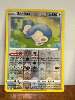 Pokemon TCG Snorlax Reverse Holo Rare - Image 1