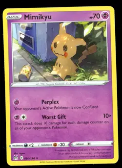 Pokemon MIMIKYU 080/196 - Lost Origin - RARE - - MINT - Image 1