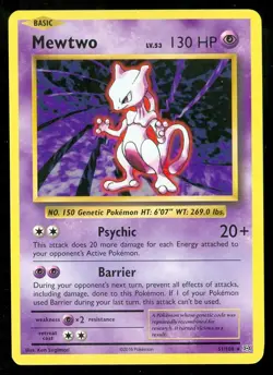 Pokemon MEWTWO 51/108 - XY Evolutions - RARE - NEAR MINT/MINT - Image 1