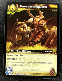 World of Warcraft TCG Illidan 194/252 Varen the Reclaimer - Image 1