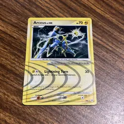 2009 Arceus Lv. 100 AR6 Holo Rare Platinum Arceus Pokemon Card - Image 5