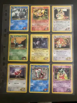 Part Complete Gym Heroes Set Pokemon Cards Collection Bundle Vintage Nintendo - Image 1