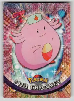 Chansey #113 Topps Trading Cards Series 2 Pokemon LP - Image 1