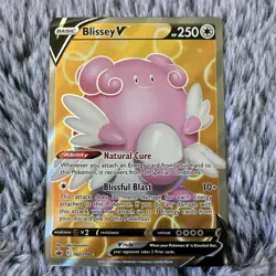 Blissey V - 182/198 Pokemon Chilling Reign Sword Shield Full Art Rare Card NM - Image 1