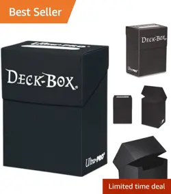 Ultra Pro Black 80 Card Deck Box - Durable & Secure Storage for Collectibles - Image 1