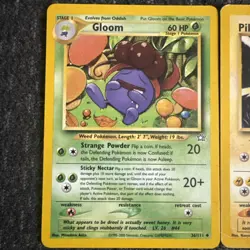 Pikachu 70/111 Neo Genesis Pokemon Card and Gloom 36/111 - Image 2