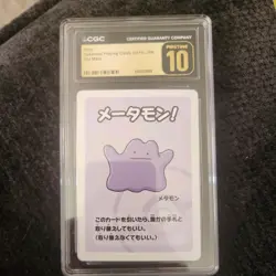 CGC PRISTINE 10 ⭐ Pokemon Ditto Japanese 2019 Old Maid Pokemon Center Card - Image 1