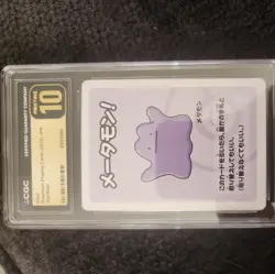CGC PRISTINE 10 ⭐ Pokemon Ditto Japanese 2019 Old Maid Pokemon Center Card - Image 4