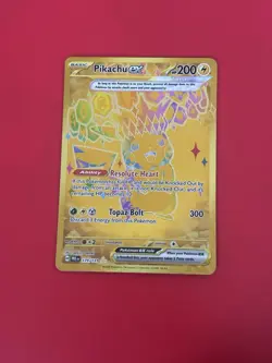Pokemon TCG Pikachu EX Hyper Rare Gold SV Prismatic Evolutions Card 179/131 - Image 3