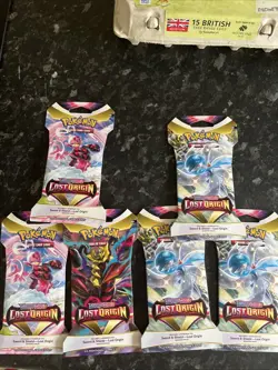 6✖Pokemon TCG: Sword & Shield-Lost Origin Sleeved Booster Pack 820650850561 - Image 1