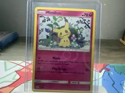 Mimikyu Sun & Moon Black Star Promo SM163 Holo Pokemon TCG Card - Image 1