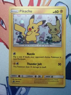 Pokemon 2019 Pikachu SM162 Sun & Moon Black Star Promo Holo Card TCG - Image 3