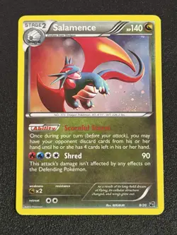 Pokemon Salamence 8/20 (Cosmos Holo) Dragon Vault Exclusive Pokemon Card - Image 1