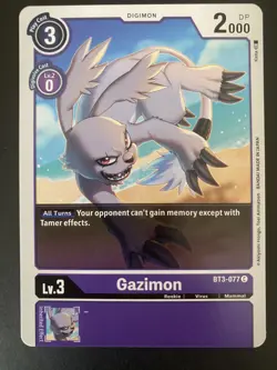 Gazimon Digimon Card Game Release Special Booster 1.5 BT3-077 C NM - Image 1
