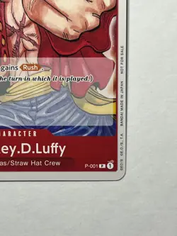 Monkey.D.Luffy P-001 One Piece Promotion Cards - Image 5