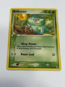 Pokemon Bulbasaur Card 54/112 Common Fire Red Leaf Green EX - Image 1