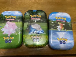 Pokemon TCG Pokemon Go Mini Tins x3 New and Factory Sealed - Image 1