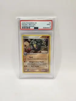 Pokemon Golem 6/92 EX Legend Maker Reverse Foil Stamped PSA 9 Mint Eng - Image 1