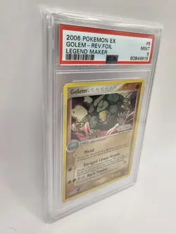 Pokemon Golem 6/92 EX Legend Maker Reverse Foil Stamped PSA 9 Mint Eng - Image 2