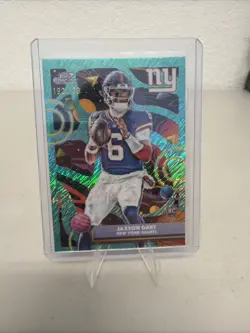 ☕MK 2025 TOPPS CHROME COSMIC FOOTBALL AQUA EQUINOX /199 RC JAXSON DART - Image 1