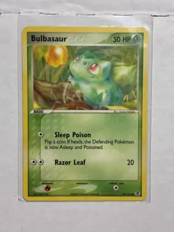 Pokemon Bulbasaur Card 54/112 Common Fire Red Leaf Green EX - Image 1