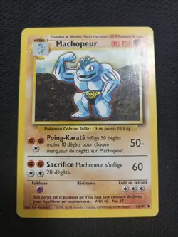 Carte Pokemon Machopeur 34/102 Set De Base Wizards - Image 1