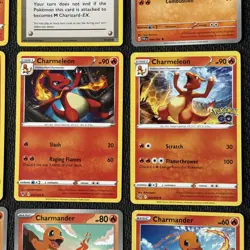 9x Pokemon TCG Charmander, Charmeleon, and Charizard Bundle (No dups) NM (B) - Image 4